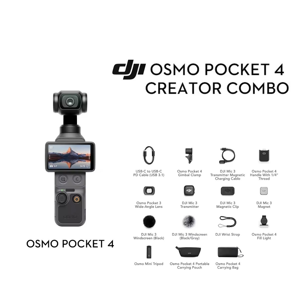 DJI Osmo Pocket 4 creator combo