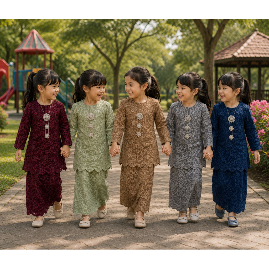 KURUNG MODEN PURNAMA KIDS 2.0 IN 5 สีโดย MOFF2U