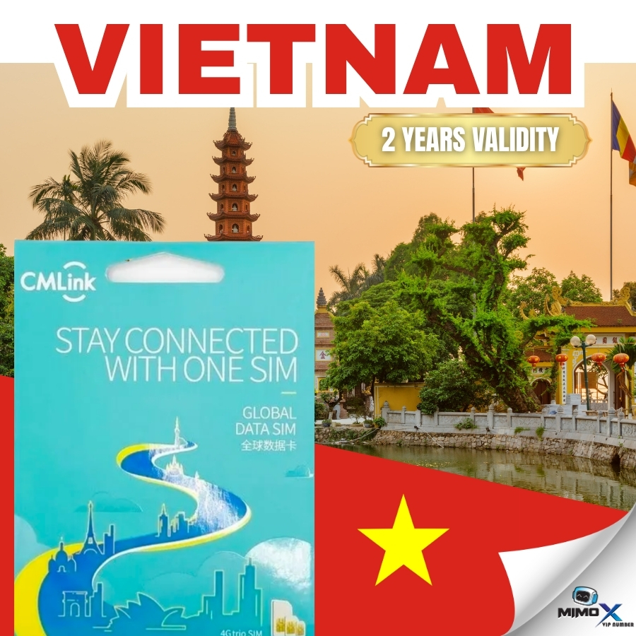 🔥 CMLink Vietnam l Travel Data SIM | ซิมเน็ตทั่วโลก | ไม่มีข้อมูลเลขเท่านั้น | ความวาลิตี้ 2 ปี | ซิ