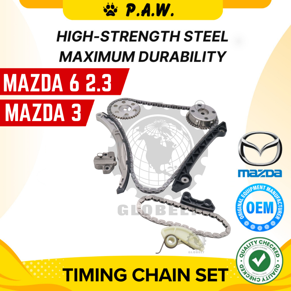 FD005B GloBelt ชุดโซ่ไทม์มิ่ง (138 & 52) Mazda 6 2.3 2006-, Mazda 3, CX7 L3
