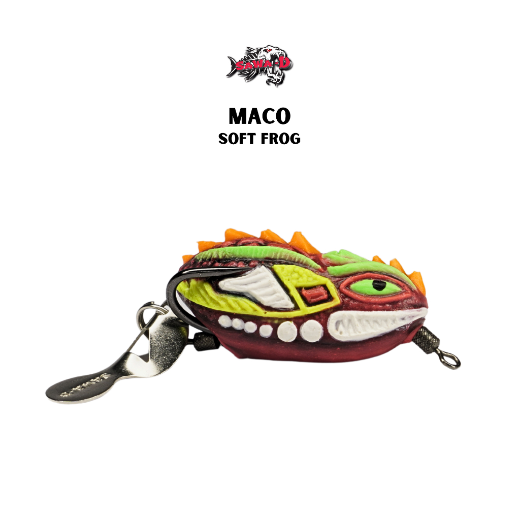 SAWA-D Maco Soft Frog 6.5g/4cm พร้อมตะขอ Bkk ขนาด 1/0