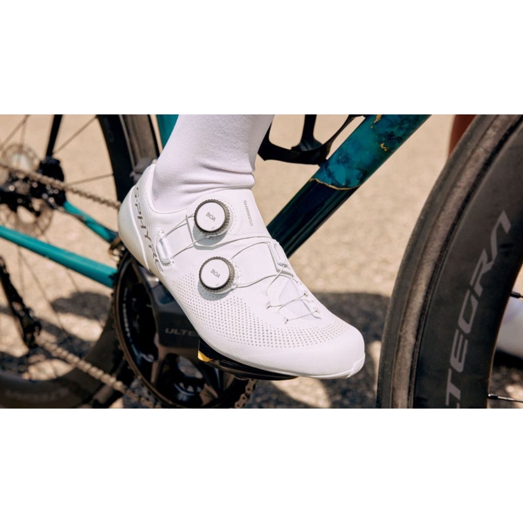 รองเท้า SHIMANO S-PHYRE SH-RC903 WIDE SPD-SL สีขาว