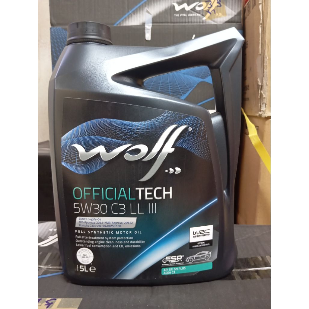 น้ํามันเครื่อง Mercedes BMW Volkswagen Porsche WOLF 5W30 น้ํามันเครื่องสังเคราะห์แท้ (5L) ผลิตในเบลเ