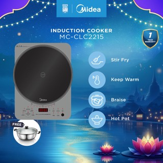Midea MC-CLC2215 2200W Induction Cooker With XXL Mega Panel *Free Pot*