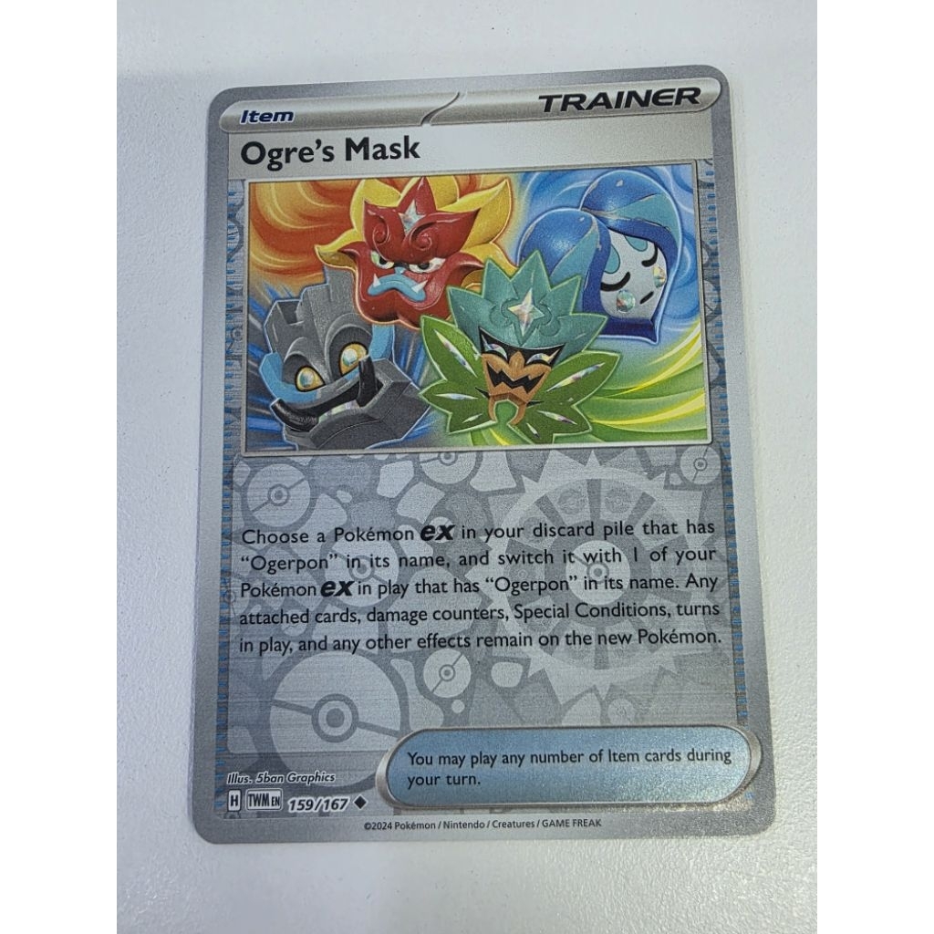 Pokemon TCG Ogres Mask 159/167 Reverse Holo Item