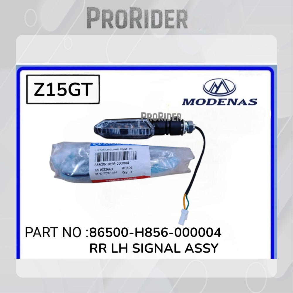86500/86600-H856-000002 Z15GT Z150GT GT150 ป้ายด้านหลัง BELAKANG TURN LAMPU 100 โหมด