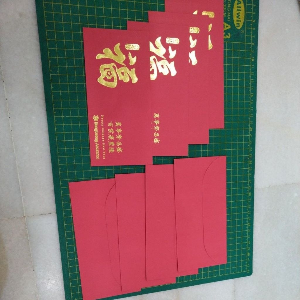 HongLeong ประกัน Ang pow ซองแดง 8 ชิ้น