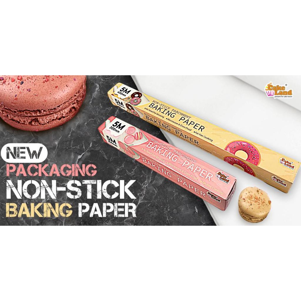 กระดาษรองอบเค้ก Land Non-Stick PARCHMENT 5mX450mm / 5mX300mm