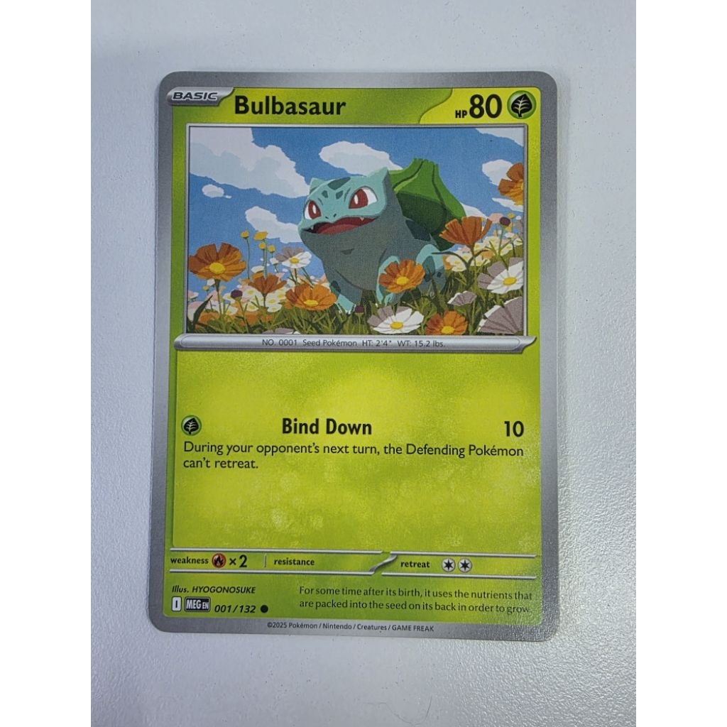 Pokemon TCG Bulbasaur 001/132 Common (Illus. HYOGONOSUKE)