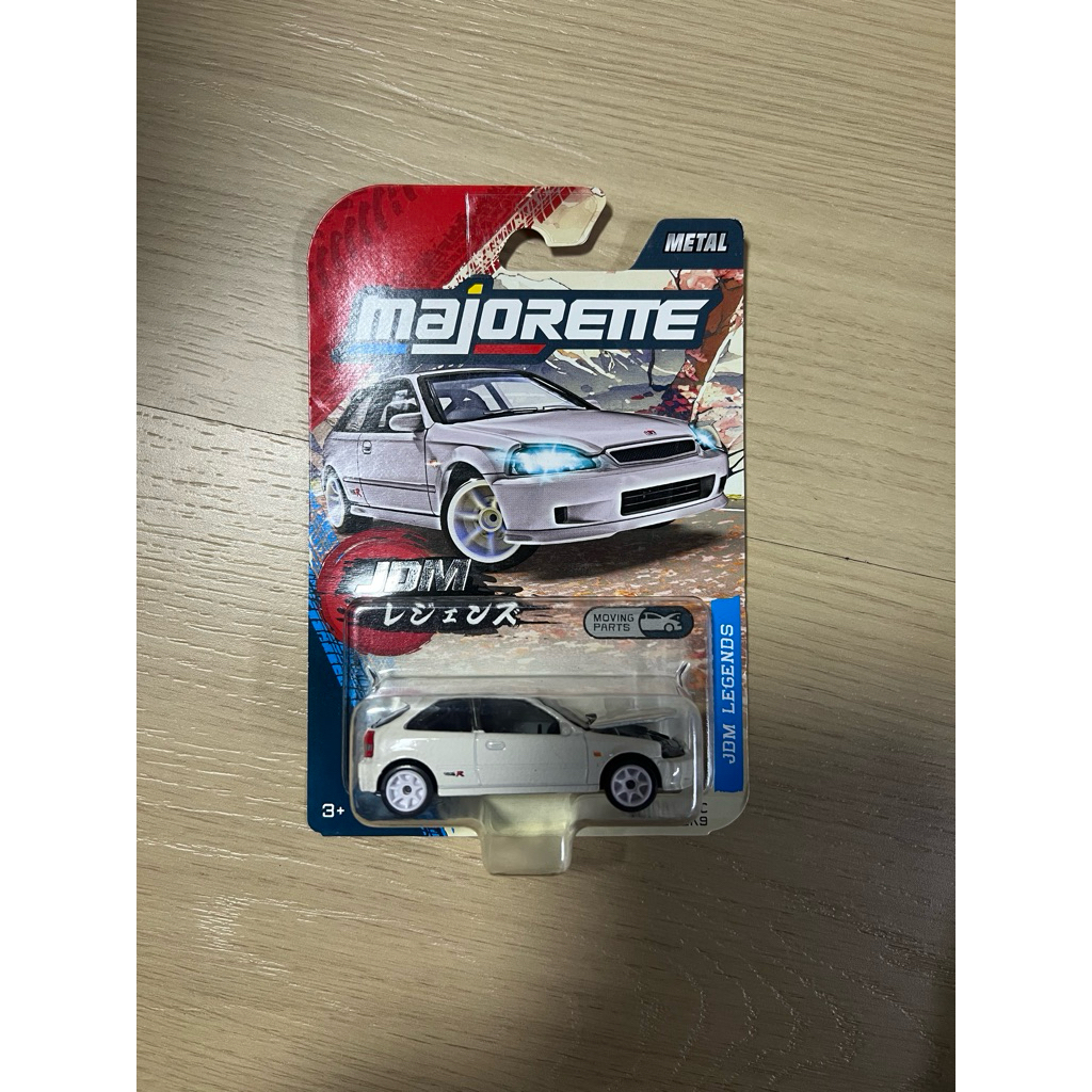 Majorette Honda Civic EK9 ไล่ล่า! สี ขาว