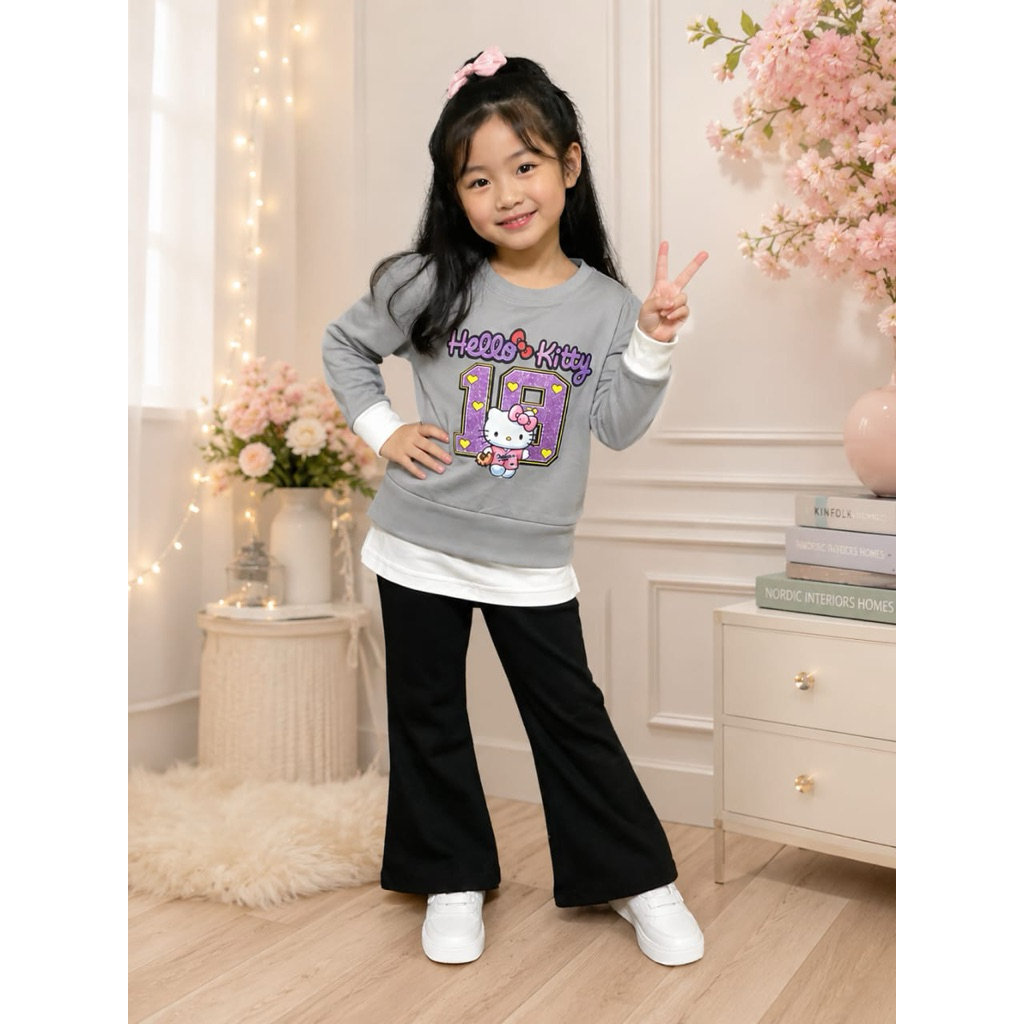 HK GREY GIRLS STREET SET 1y-10/11y