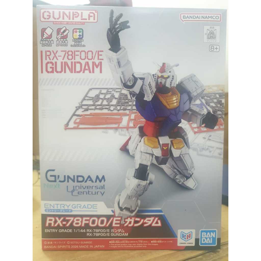 BANDAI เกรดเข้า 1/144 SCALE RX-78F00/E GUNDAM