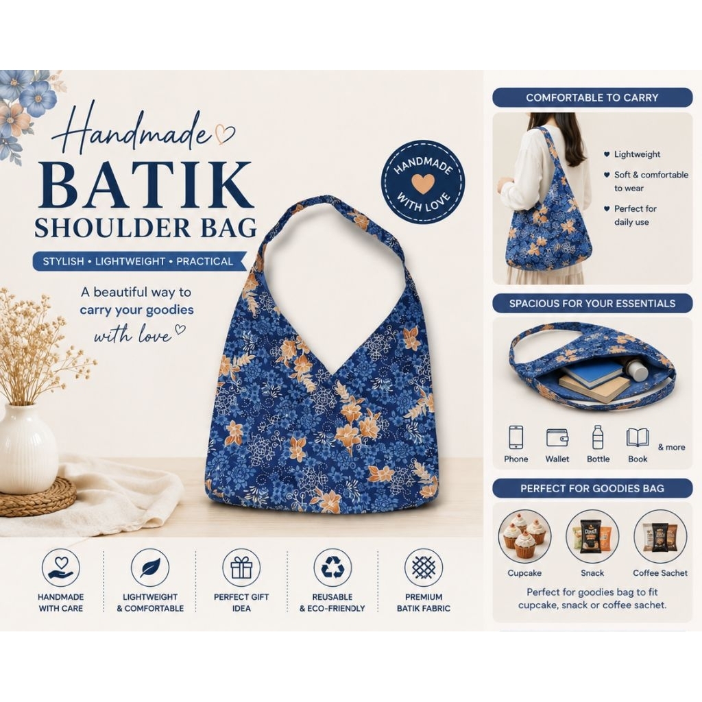 [DDD] กระเป๋าสะพาย TATIK TRIANGLE_HANDMADE