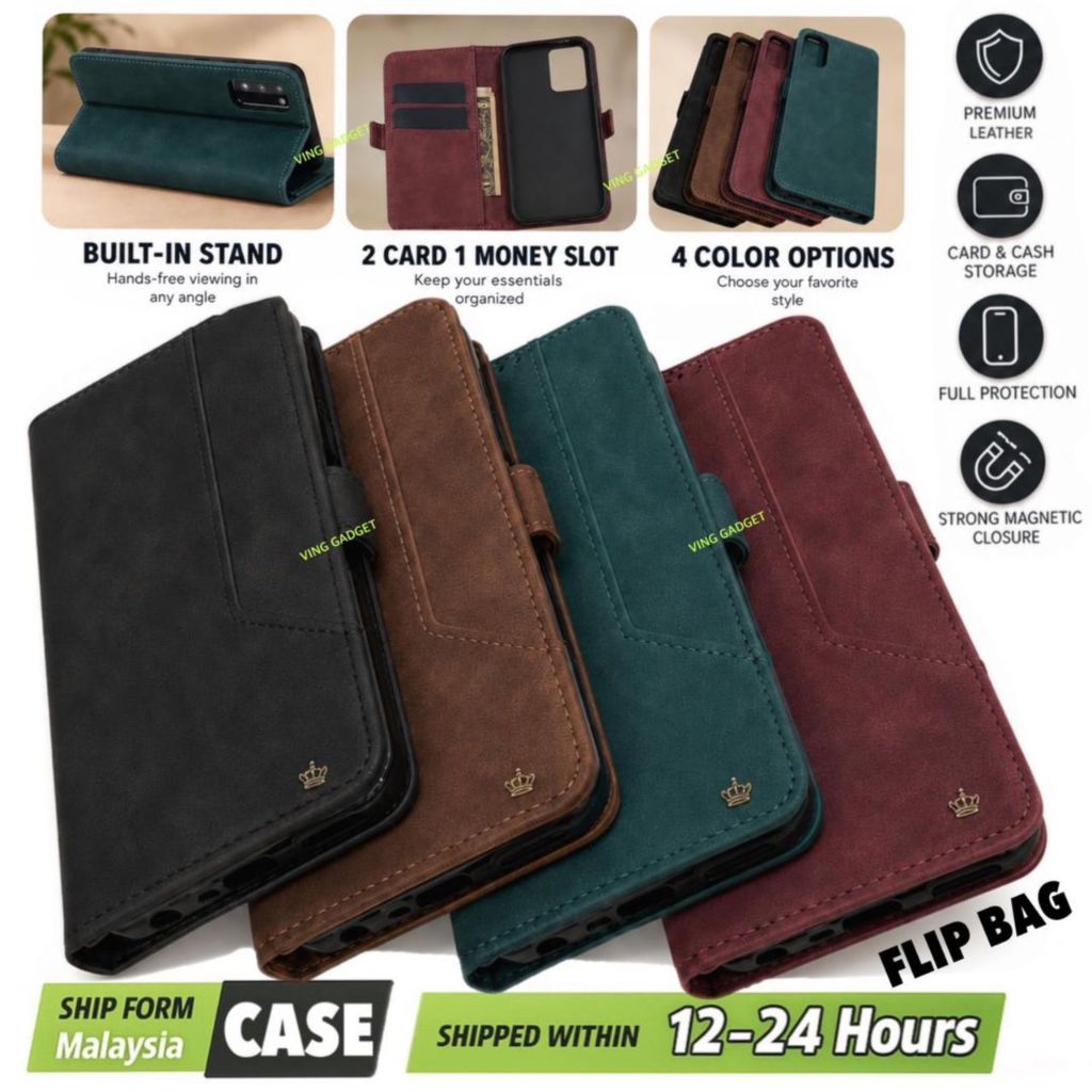 REDMI 15C 5G /15C 4G /15 5G /14C /13X /13C 5G /13C 4G /13 /12C /10 /10C /10ATHER กระเป๋า MAGNET CASE