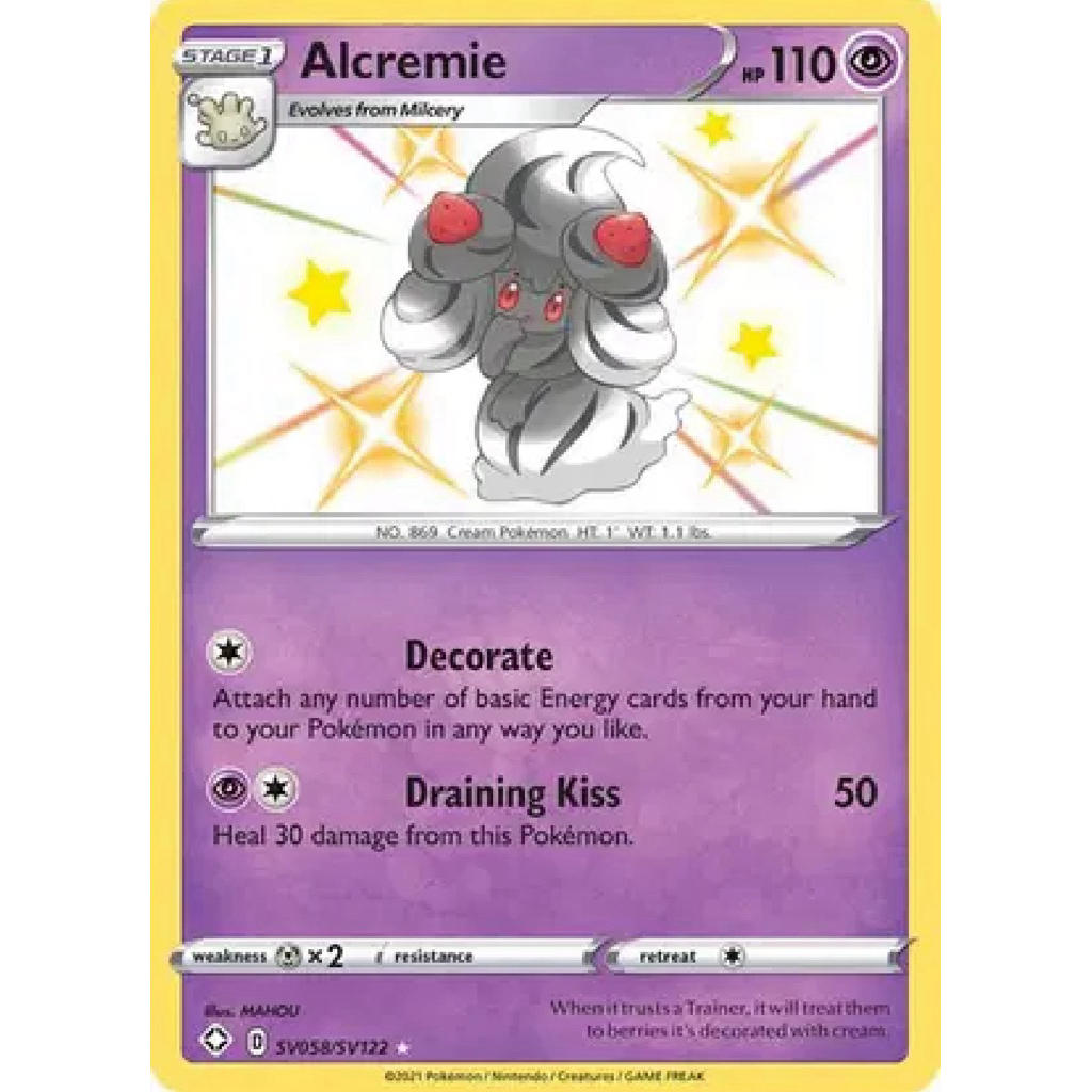 Alcremie - Shiny Holo (Shining Fates) Pokemon TCG Pokemon TCG single