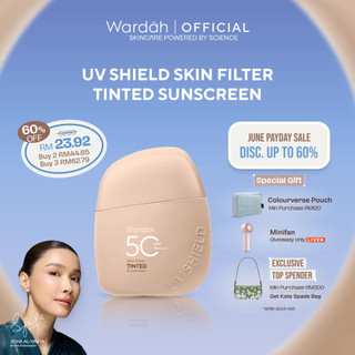 NEW! Wardah UV Shield Skin Filter Tinted Sunscreen SPF 50 PA++++ 30 ml