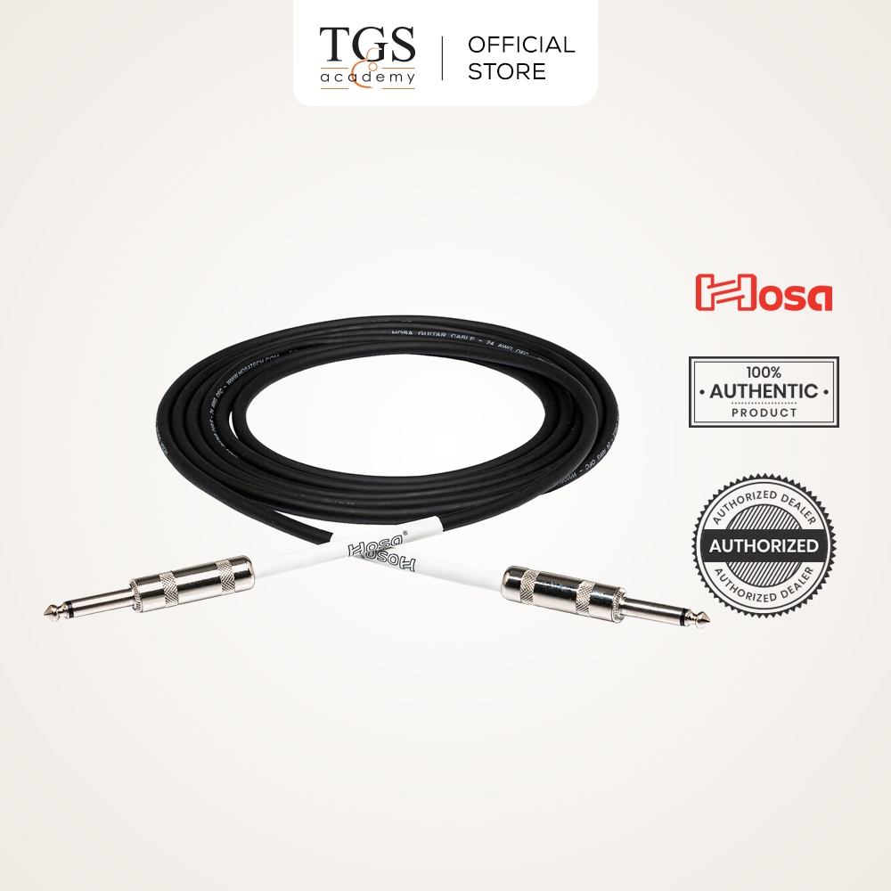 Hosa GTR-210 / GTR-215 / GTR-220 สายกีต้าร์และเครื่องดนตรีตรง (10ft / 15ft / 20ft)