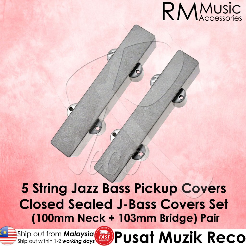 RM 5 String Jazz Bass กีตาร์ Pickup ครอบคลุมปิดปิดผนึก J-Bass ชุด 100 มม.คอ 103 มม.สะพาน Gitar อะไหล