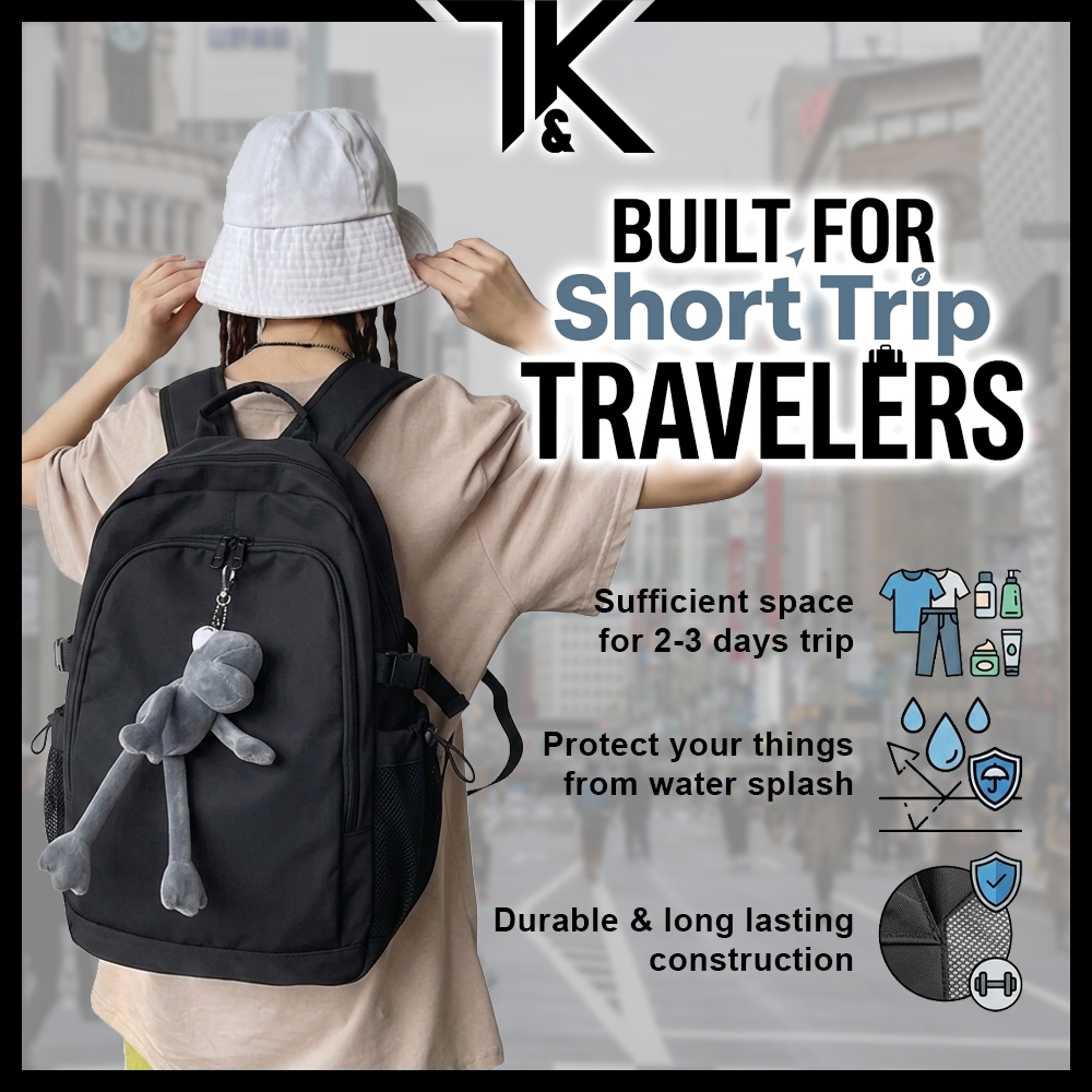 [LOCAL] Travel Backpack Woman Bagpack Travel Woman Beg Galas Belakang Perempuan Travel Nylon Backpac