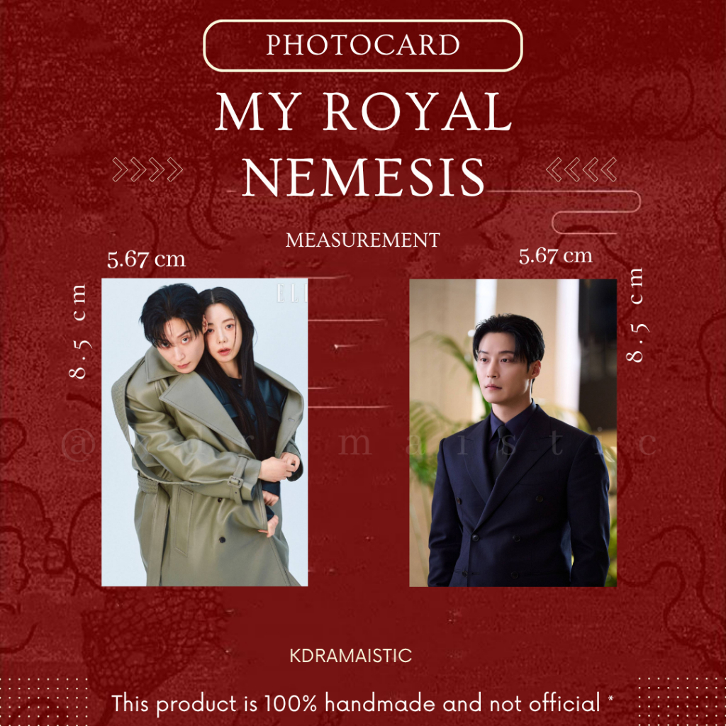 MY ROYAL NEMESIS KDRAMA PHOTOCARD MINI POSTER FAN MADE [KDRAMA MERCH]