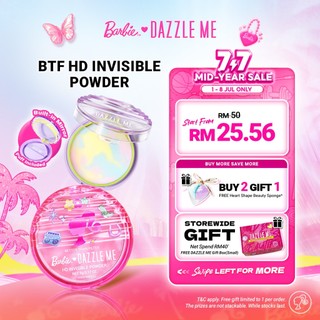 [Best Seller] DAZZLE ME BTF HD Invisible Powder & Barbie IP - 24H Oil Control (Prime + Mattify)|Kawalan Minyak