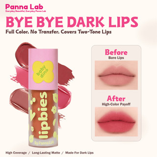 Panna Lab Lipbies Lip Matte | Brighten Dark Lips | Ultra Transfer Proof | 12H Long Lasting | One Swipe Pigmented
