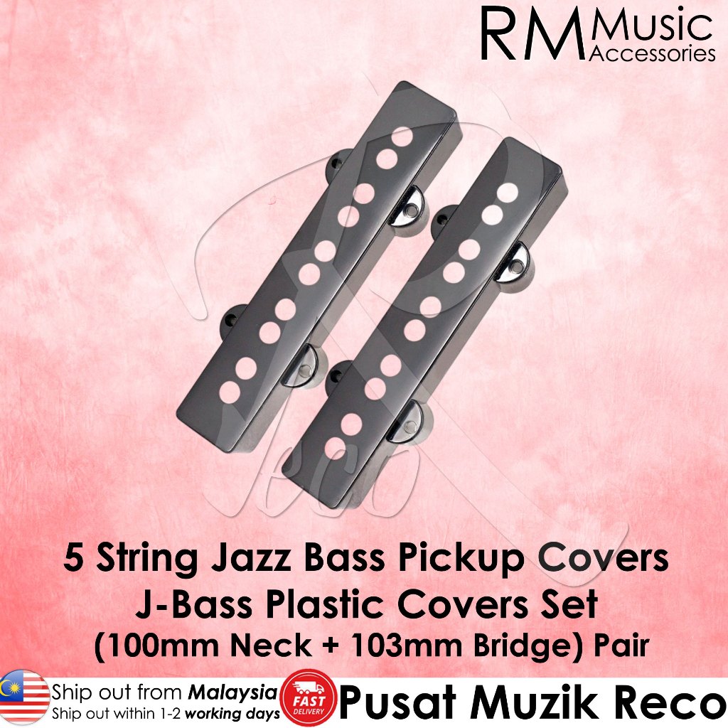 RM 5 String Jazz Bass กีตาร์ Pickup ครอบคลุมรู 100 มม.คอ 103 มม.สะพาน J-Bass รถกระบะ Gitar Part Repa
