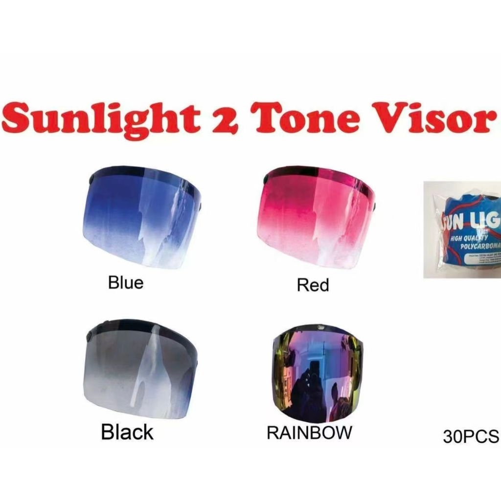 หมวกกันน็อค VISOR 2 TONE TWO TONE 2 TON SUNLIGHT