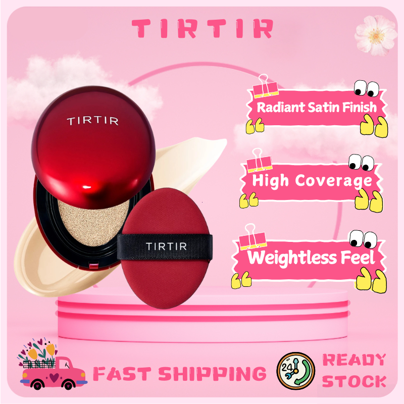 TIRTIR Mask Fit Red Cushion 18g (-17N Vanilla) | เบาะรองนั่งความคุ้มครองสูงป้องกันรอยเปื้อน 72 ชม. |