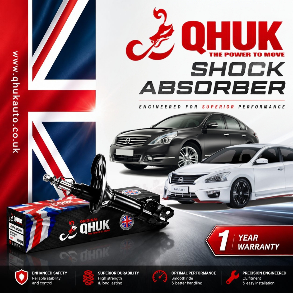 QHUK ENGLAND SHOCK ABSORBER สําหรับ NISSAN TEANA J32 08-13Y / L33 2014> 2.0 2.5 FRONT & REAR SET