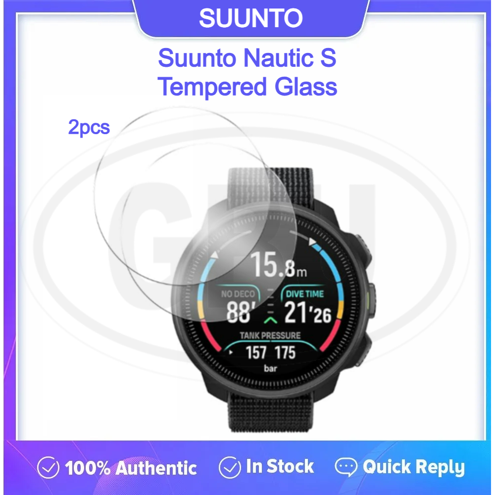 [2 ชิ้น] Suunto Nautic S ปกป้องหน้าจอ HD กระจกนิรภัย