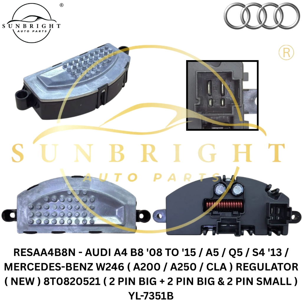 AUDI A4 B8 08 TO 15 / A5 / Q5 / S4 13 / MERCEDES-BENZ W246 ( A200 / A250 / CLA ) REGULAR (ใหม่) 8T08