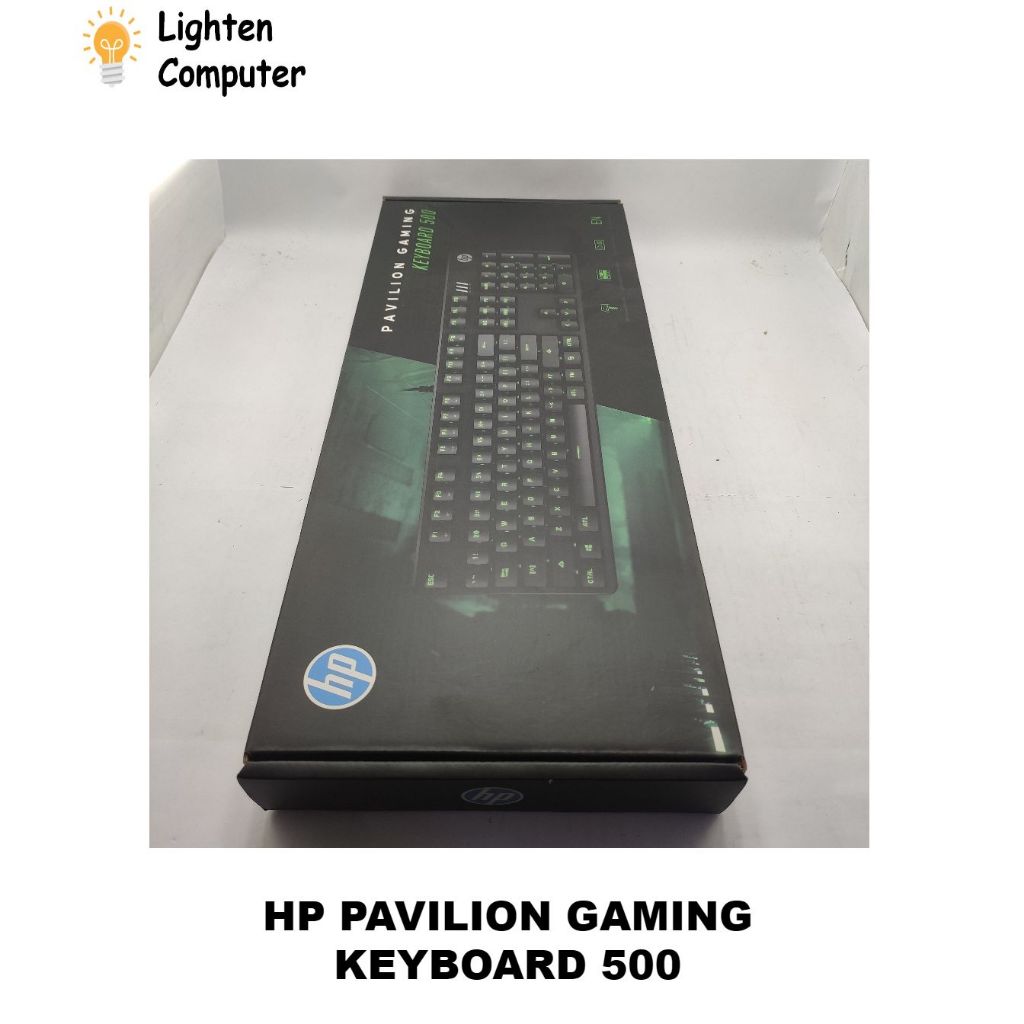 ใหม่ HP Pavilion Gaming Keyboard 500 Red Switch RGB USB Wired Gaming Keyboard HP