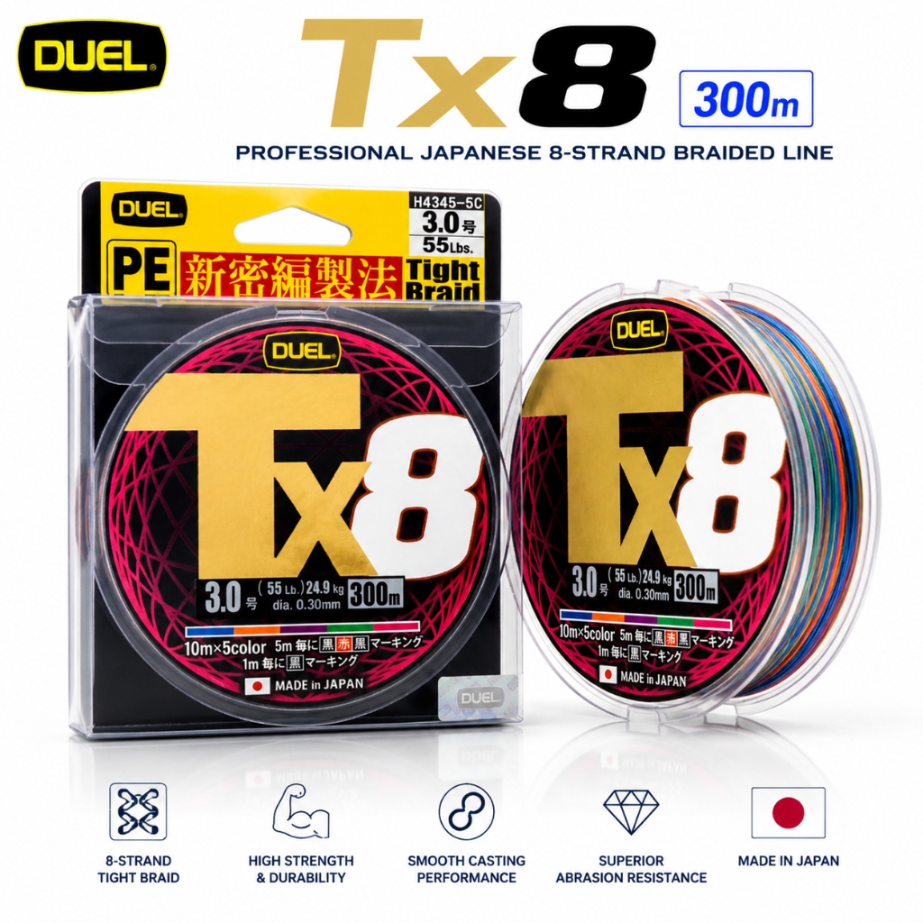 DUEL - Tx8 300M PREMIUM IZANAS PE BRAID LINE
