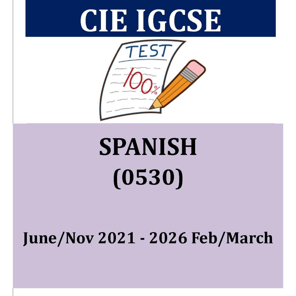 กระดาษ IGCSE SPANISH 1,2,4- PAST กระดาษอดีต (PRINTED STUDY MATERIALS)