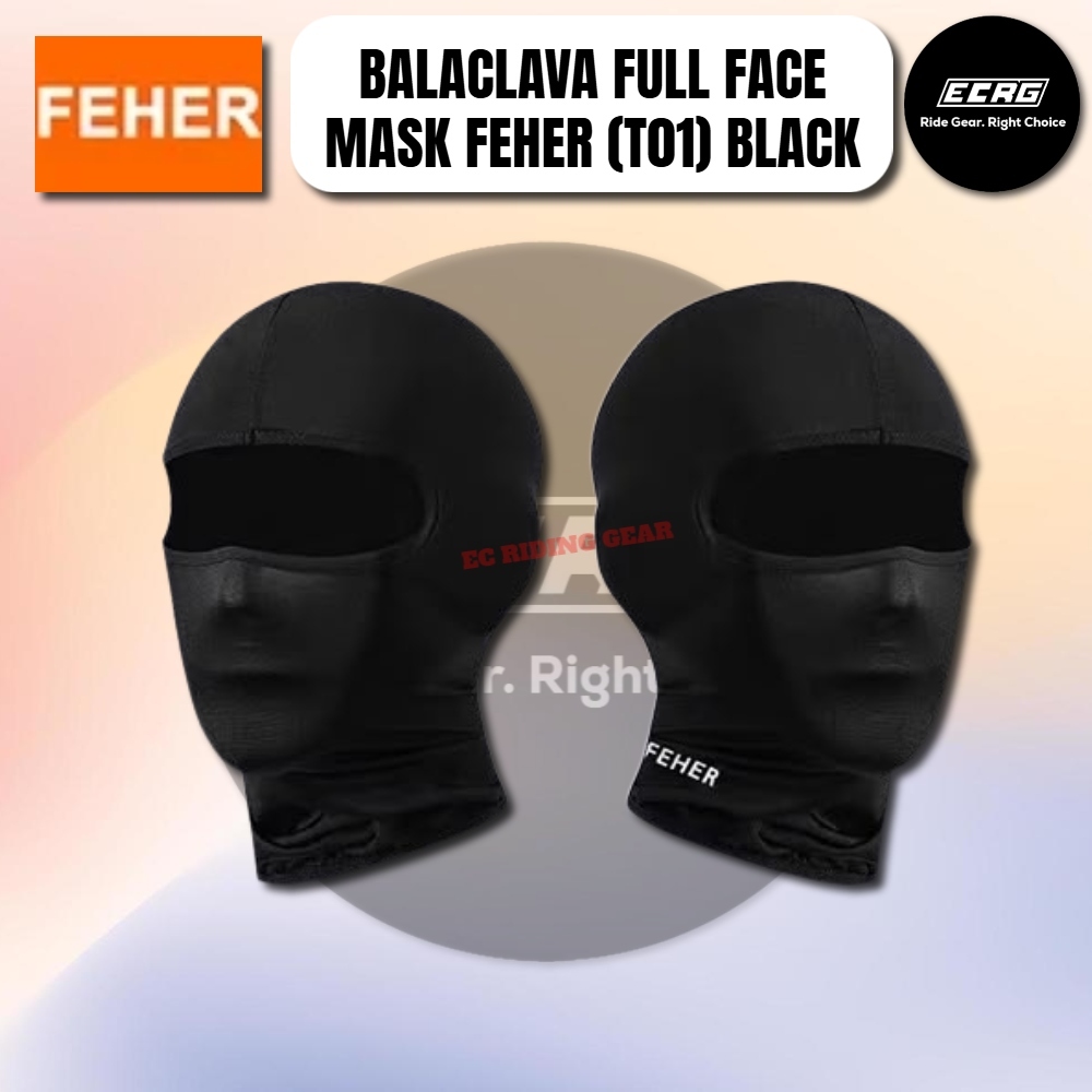 BALACLAVA FULL FACE MASK FEHER (T01) สีดํา
