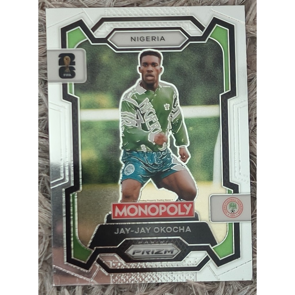 PANINI MONOPOLY WORLD CUP PRIZM NIGERIA LEGEND FOOTBALL LIMITED EDITION JAY JAY OKOCHA CARD