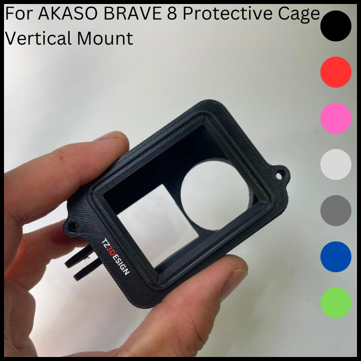 TZ3DESIGN AKASO BRAVE 8 กรงป้องกันแนวตั้ง [คุณภาพสูง] A0220