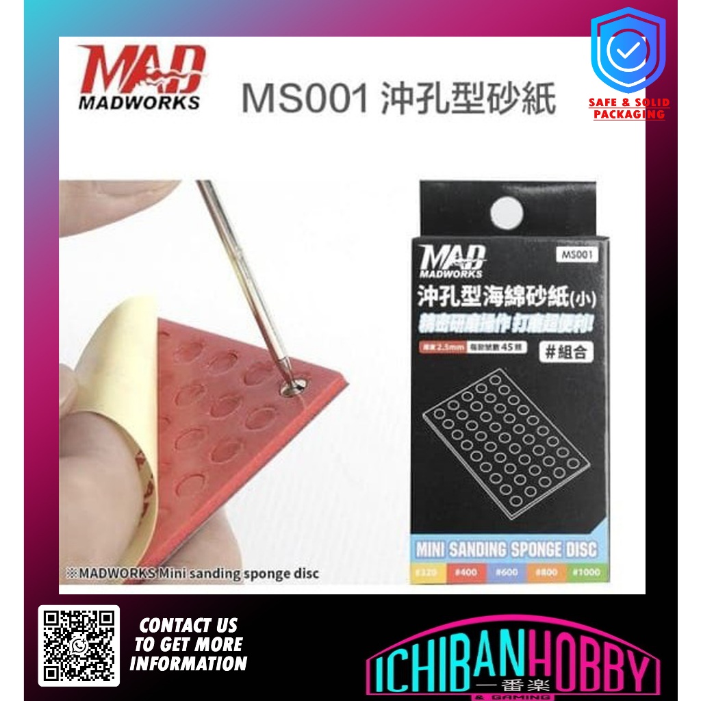 แผ่นดิสก์ MADWORKS MINI SANDING SPONGE
