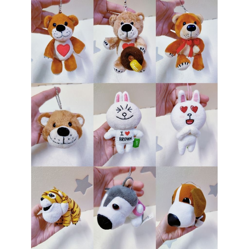 พวงกุญแจ Preloved/ ตุ๊กตา SKC9 Boof Bear Suzys Zoo Cony Line Friend Shakurel Planet tiger The Dog Hu