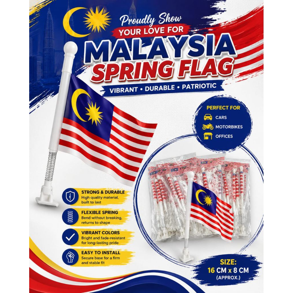 SPRING MOTOR FLAG JALUR GEMILAN