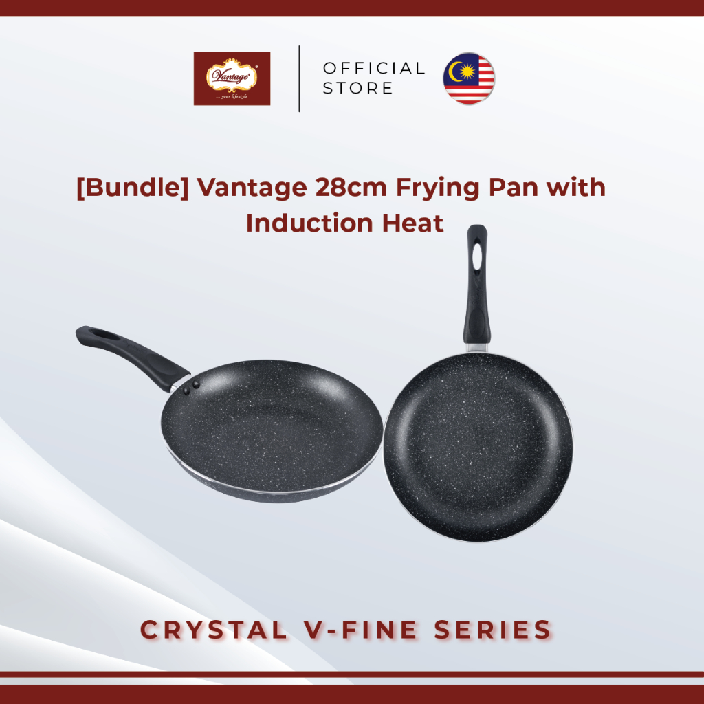 Vantage Non-Stick 2 in 1 28 ซม. กระทะพร้อม IH, เคลือบ 7 ชั้น, PFOA ฟรี
