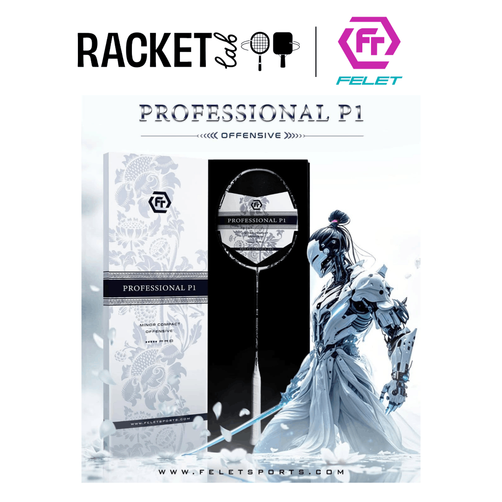 ไม้แบดมินตันสีขาว Felet Professional P1