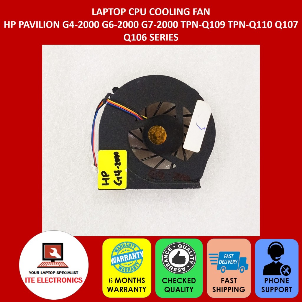 ใหม่ PAVILION G4-2000 G6-2000 G7-2000 TPN-Q109 TPN-Q110 Q107 Q106 SERIES 4 PINS LAPTOP CPU COOLING F