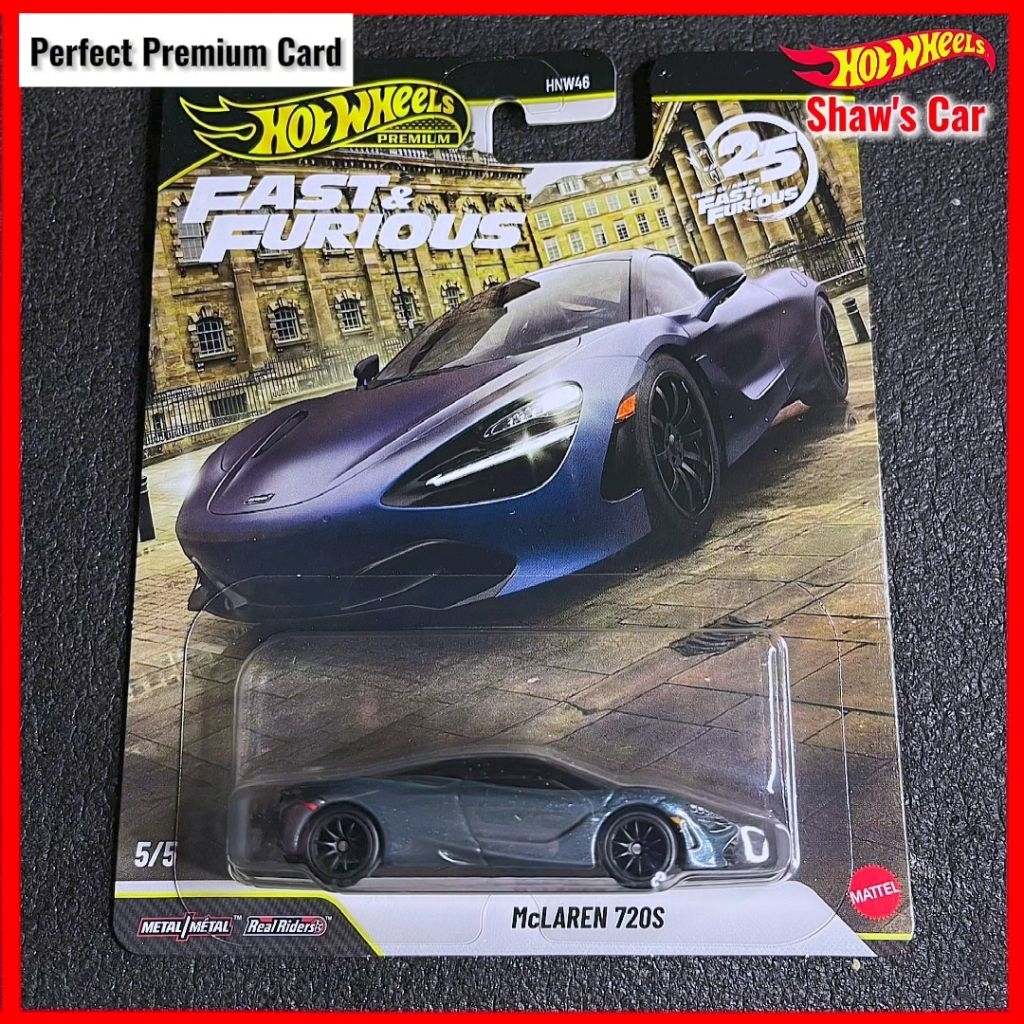 Hot Wheels Mclaren 720s Premium Car Culture Fast & Furious Hobbs และ Shaw Mclaren 720s Fast and Furi