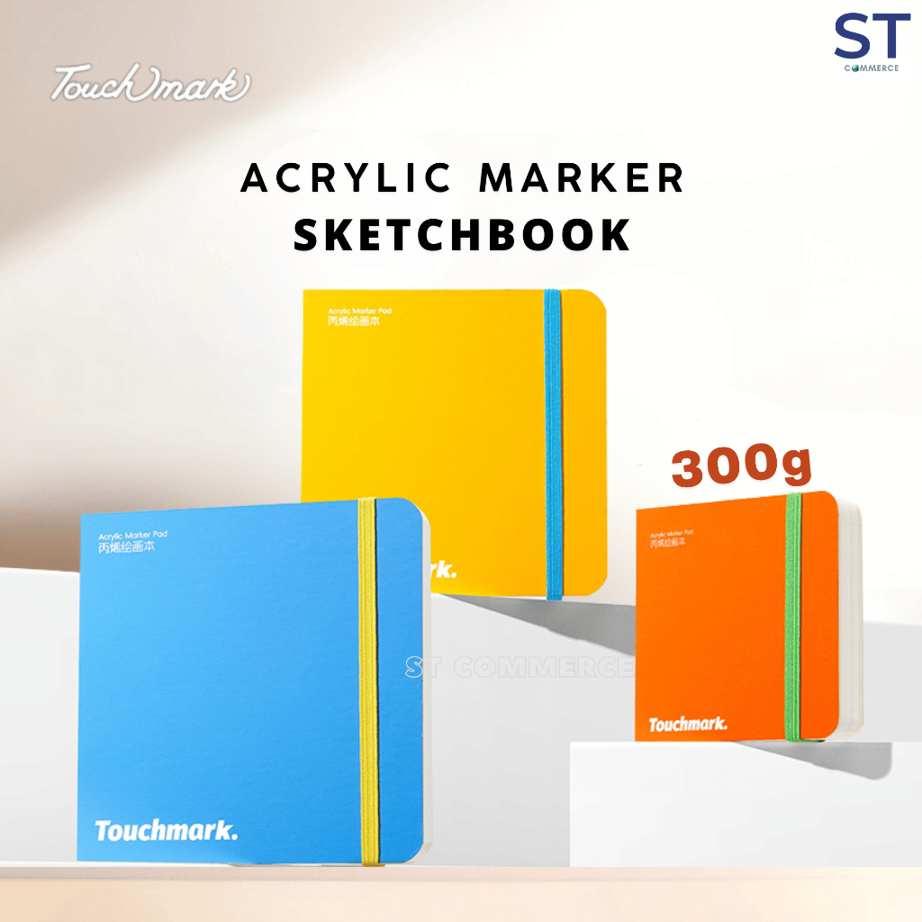 Touchmark 300GSM Square Sketchbook Drawing Pad กระดาษหนา Art Marker Drawing Book