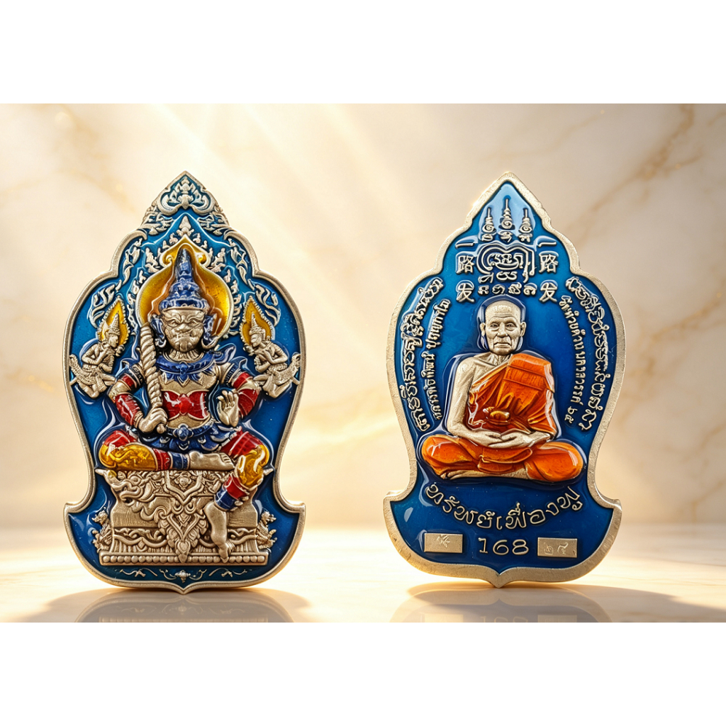 All the Way Dharma Protector Ghost King 16 Ghost King Sap Phreng Fu 168 ท้าวเวสสุวรรณ Amulet LP Pa C