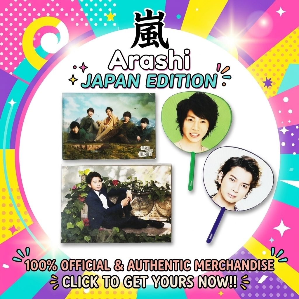 ARASHI ( ) : VARIED LINEUP OF MERCHANDISE GOODS AUG26 !! ️-( % official & authentic Japan edition )