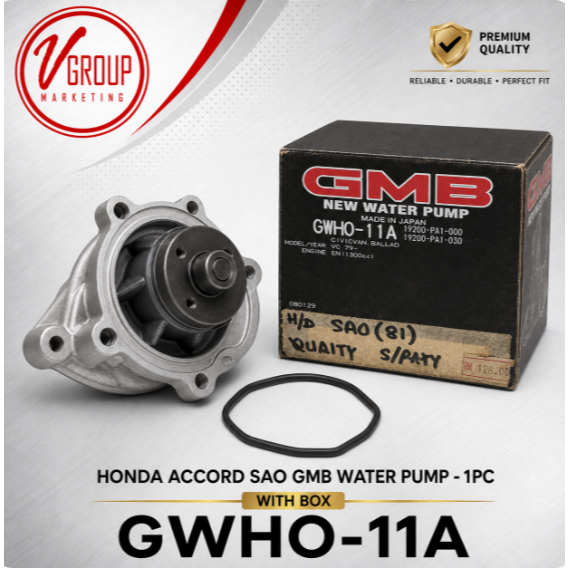 HONDA ACCORD SAO GMB WATER PUMP (GWHO-11A) - 1PC