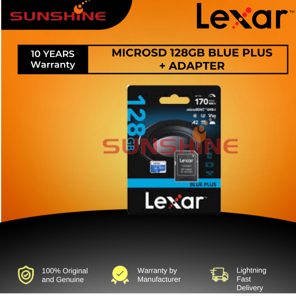 LEXAR BLUE PLUS 128GB/256GB/512GB + อะแดปเตอร์
